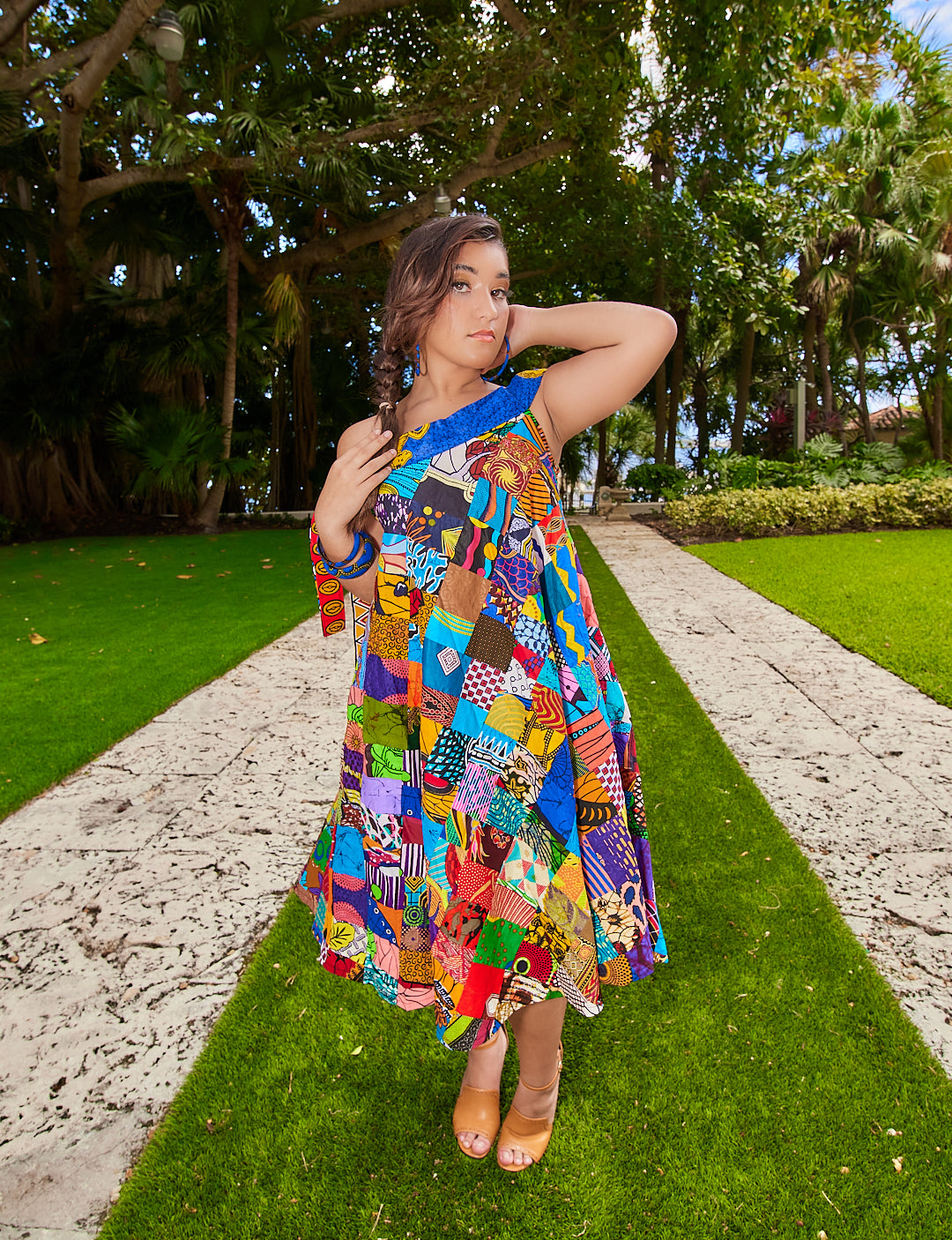 Multicolor Ankara Dress