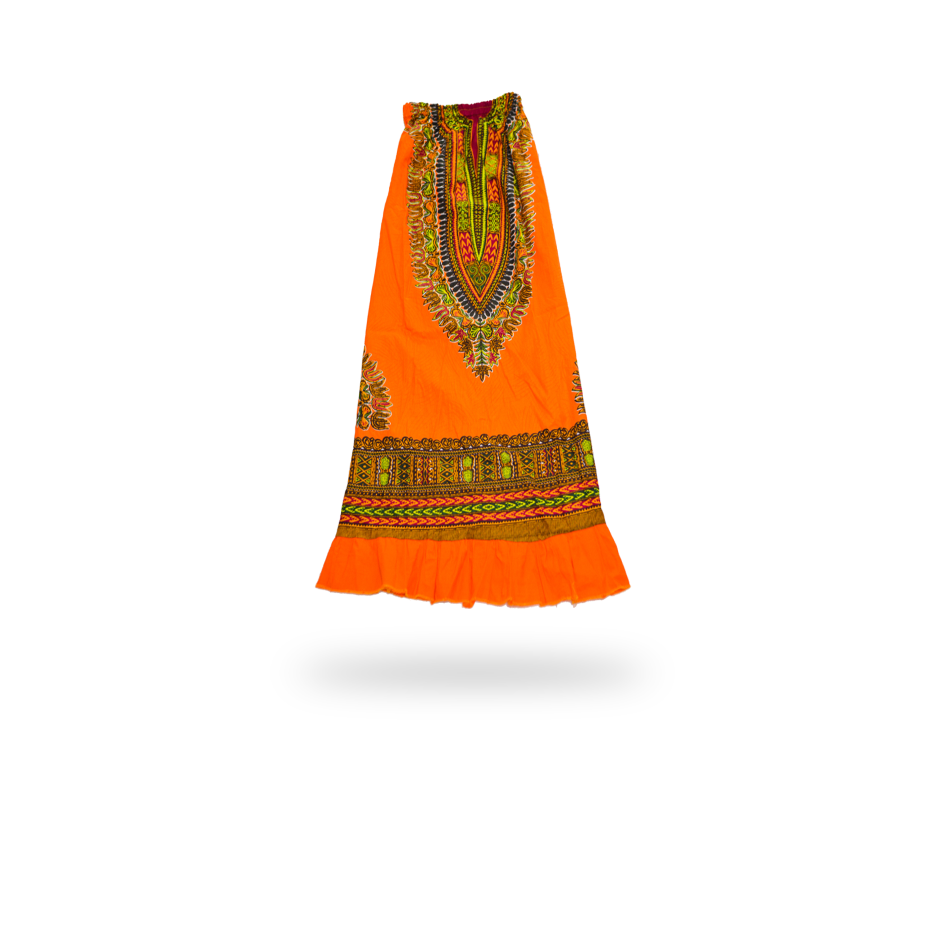 AFROZAKS | Orange Ra-Ra Skirt - afrozaks