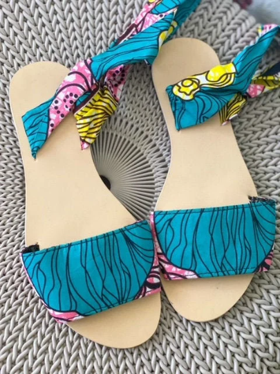 Beach Waves Wrap Sandals