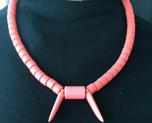 Coral necklace with horns - afrozaks